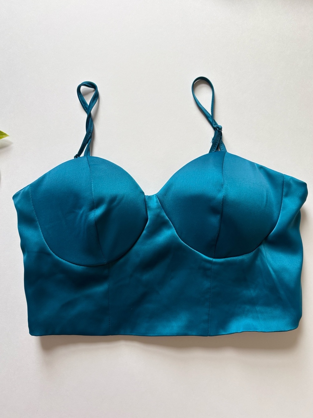NWT sincerly jules teal satin two piece set